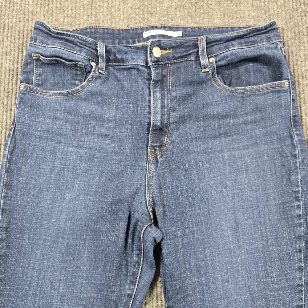 Levi's 725 High Rise Bootcut Jeans Womens 32 Blue Medium Wash Denim Cowboy Flare